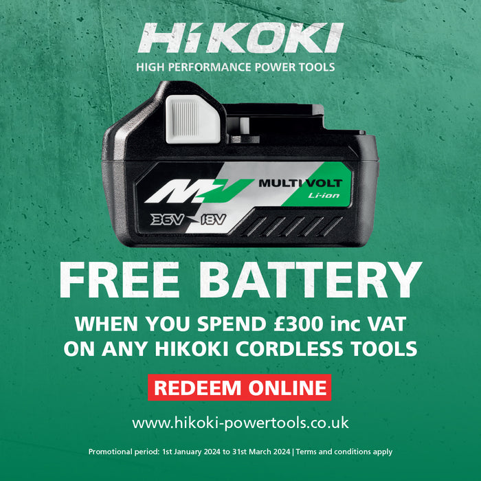 Maximize Your Power Tool Collection with HiKOKI's Battery Redemption Offer