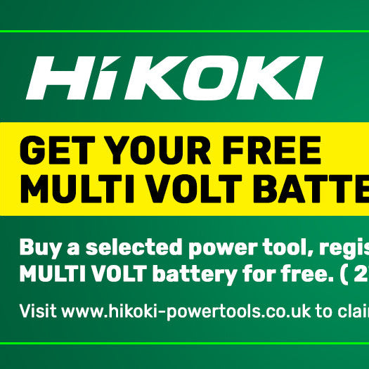 Get a FREE HiKOKI Multi Volt Battery – Limited Time Only!