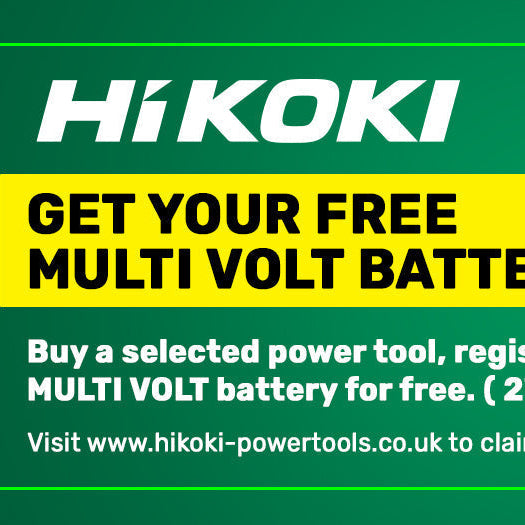 Get a FREE HiKOKI Multi Volt Battery – Limited Time Only!