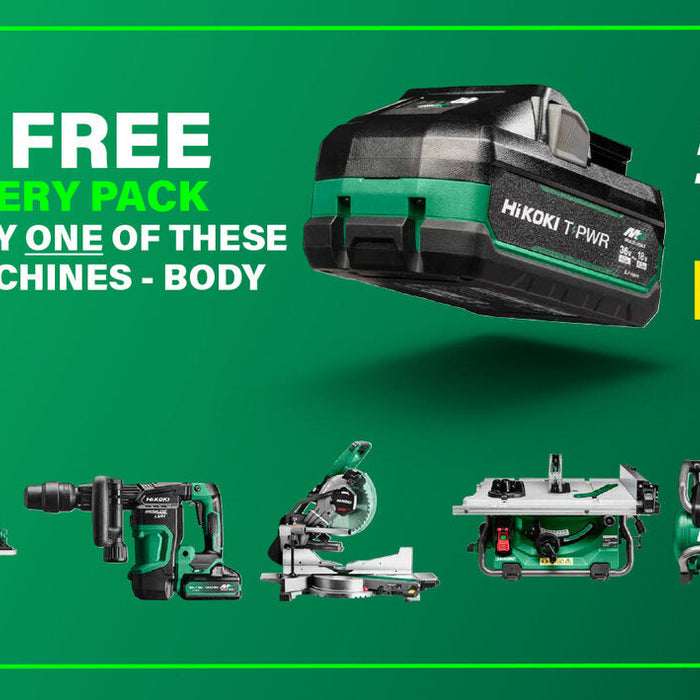 Claim a Free HiKOKI T-PWR Battery | Jul–Aug 2026