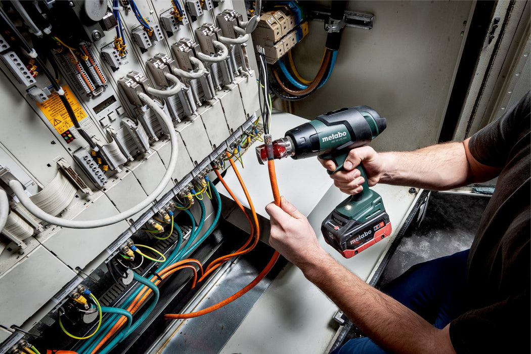 Metabo HG 18 LTX 500 Cordless Hot Air Gun – 18V, 300/500°C, 200/160 l/min | SKU: 610502840