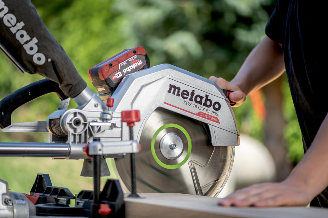 Metabo KGS 18 LTX BL 305, Brushless 12" Doubel bevel Cross Cut Mitre Saw, Body Only - 614305850