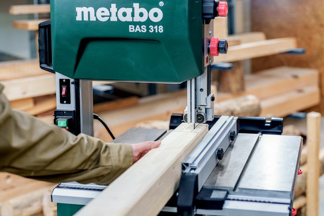 Metabo BAS 318 240V Bandsaw (Includes: Stand, Wheel Kit, Rip fence and Mitre) - 619009380