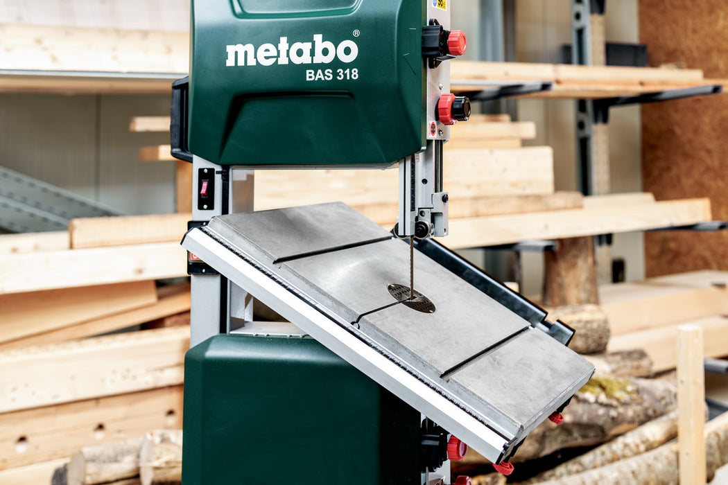 Metabo BAS 318 240V Bandsaw (Includes: Stand, Wheel Kit, Rip fence and Mitre) - 619009380