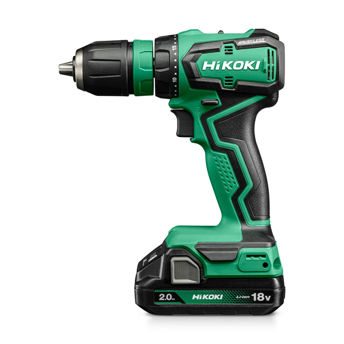 Hikoki DS18DDQJRZ 18V Brushless Drill Driver | 4 Attachments & HSC II Case