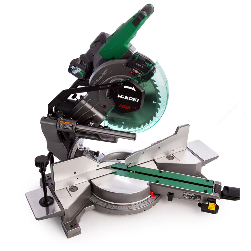 HiKOKI C3610DRA/JAZ MultiVolt Dual Bevel Mitre Saw 254mm 2 x 8.0/4.0ah kit - C3610DRA/JAZ
