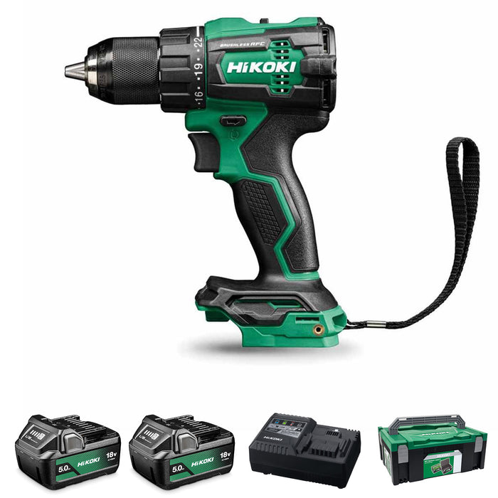 HIKOKI DV18DEJFZ 18V Cordless Hammer Drill Screwdriver Kit Power