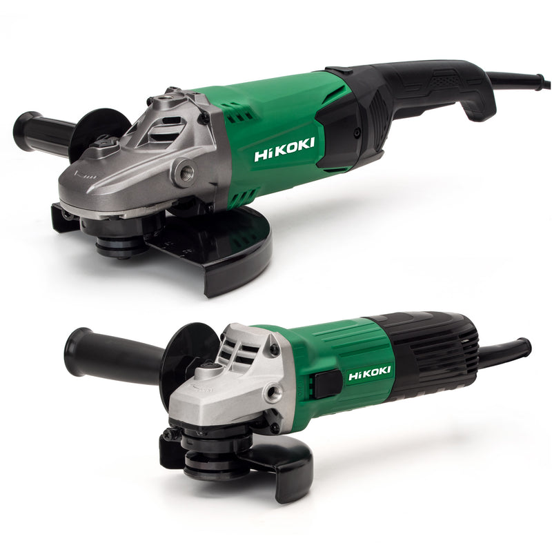 HiKOKI Angle Grinder Twin Pack 230mm & 115mm - G23ST/G12STX - 240 Volt