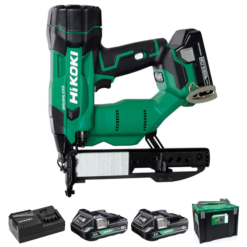 HiKOKI N1804DAJXZ 18V Cordless Stapler - 2 x 2ah Kit