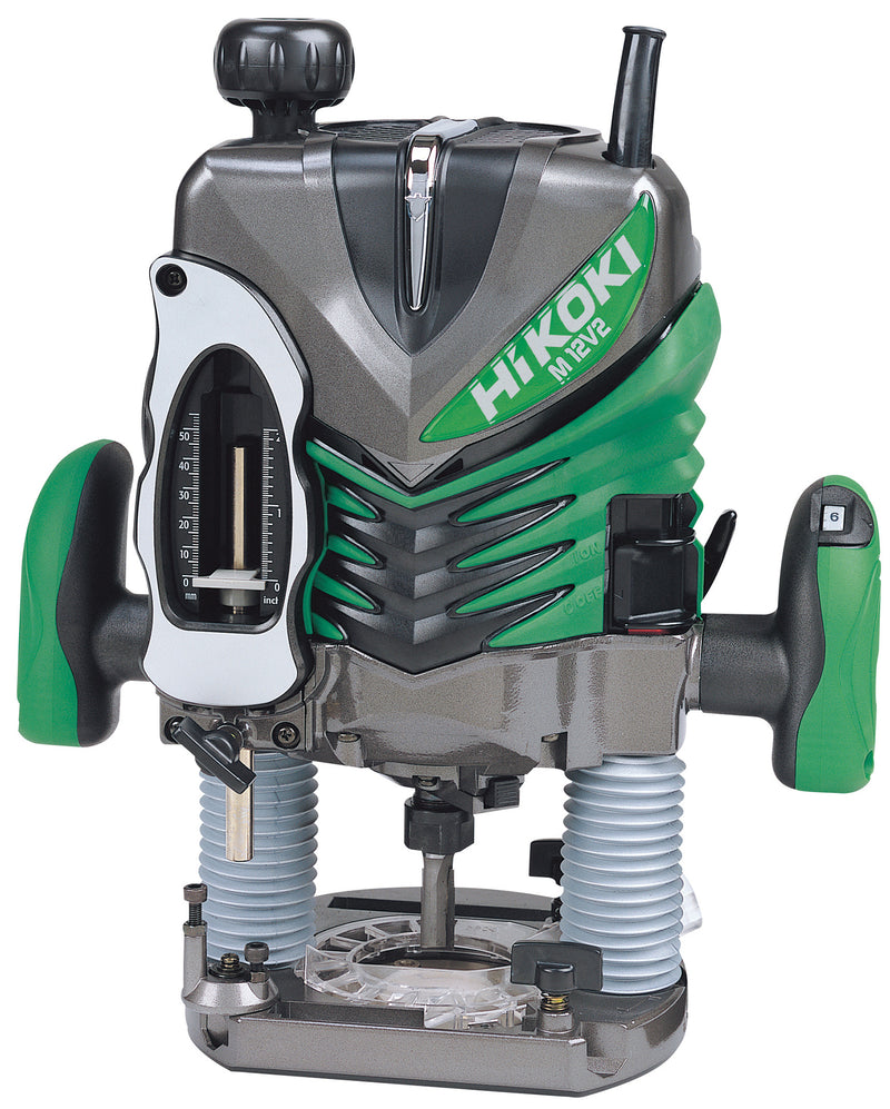 HiKOKI M12V2J1Z 2,000W 1/2" Variable Speed Plunge Router, 240V