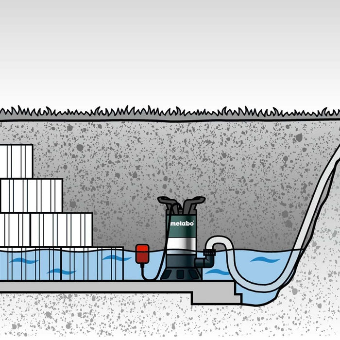 Metabo TP 8000 S 240V, Clear Water Immersion Pumps with float switch - 0250800000