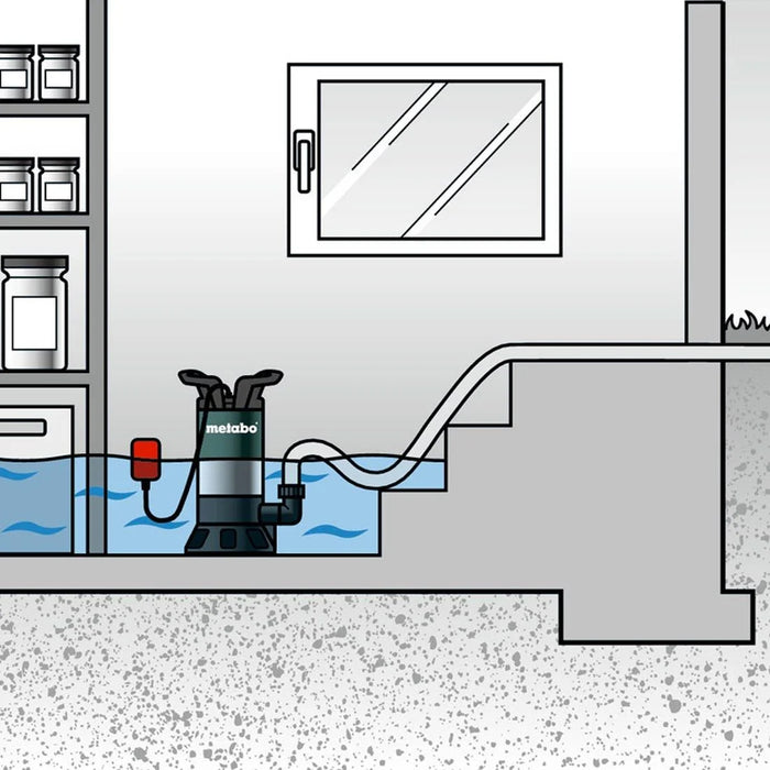 Metabo TP 8000 S 240V, Clear Water Immersion Pumps with float switch - 0250800000