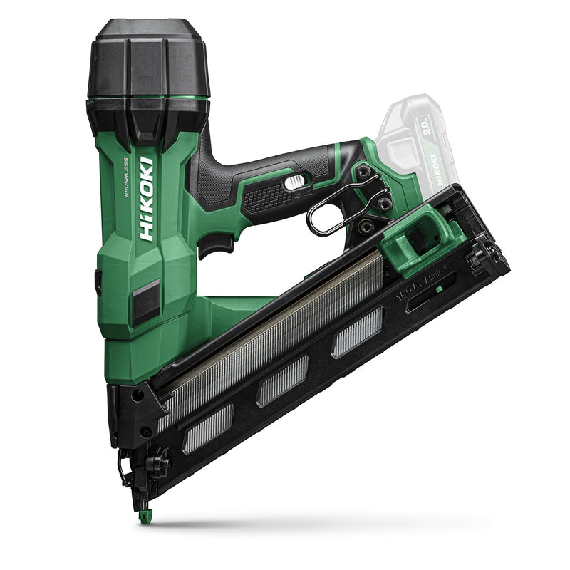 HiKOKI 18V 15GA Brushless Angled Finish Nailer – NT1865DAAJXZ (Includes 2 x 2.0Ah Batteries, Charger & Case)