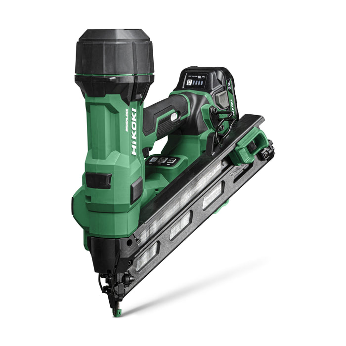 Hikoki 18V 15GA Brushless Angled Finish Nailer – NT1865DAAJXZ (Includes 2 x 2.0Ah Batteries, Charger & Case)