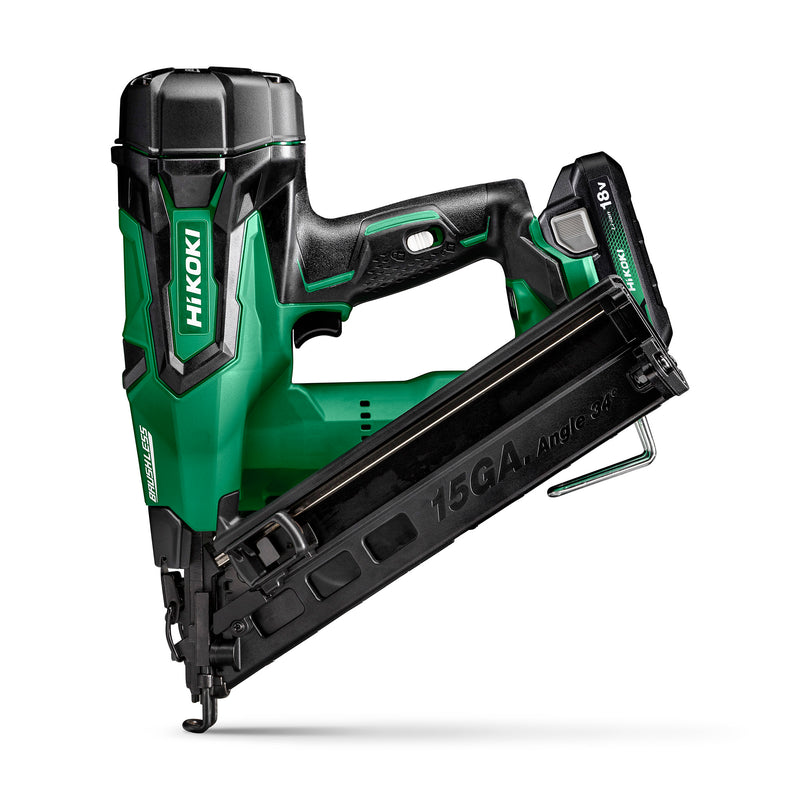 HiKOKI NT1865DMAJYZ 18V 15GA Brushless Angled Finish Nailer 2 x 2.0Ah Li-Ion