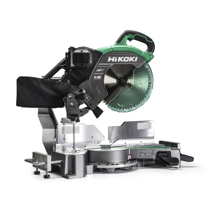 HiKOKI C3612DRAW4Z 36V 305mm Dual-Bevel Sliding Compound Mitre Saw – Brushless Motor, Shadow Line