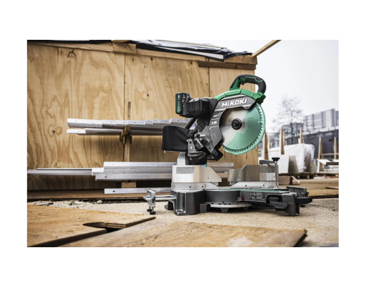 HiKOKI C3612DRAW4Z 36V 305mm Dual-Bevel Sliding Compound Mitre Saw – Bare Unit