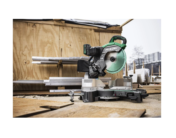 HiKOKI C3612DRAW4Z 36V 305mm Dual-Bevel Sliding Compound Mitre Saw – Brushless Motor, Shadow Line