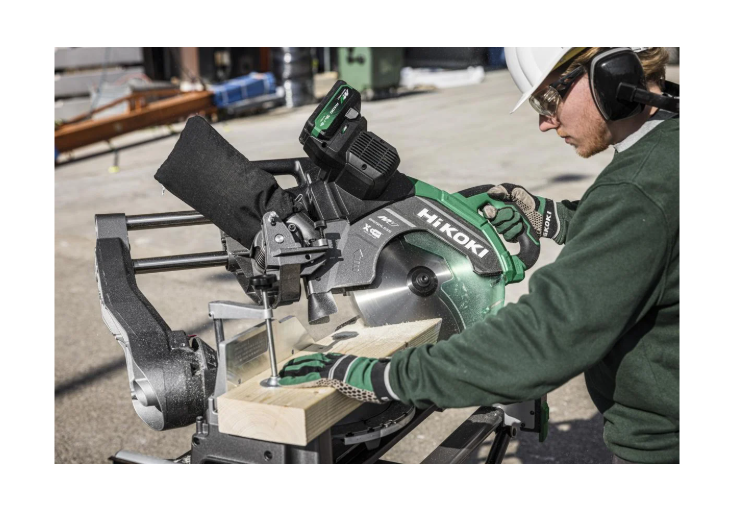 HiKOKI C3612DRAW4Z 36V 305mm Dual-Bevel Sliding Compound Mitre Saw – Bare Unit