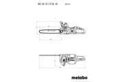 Metabo MS 36-18 LTX BL 40 (601613850) 18V Brushless Cordless Chain Saw - Body Only product image 9