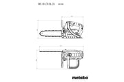Metabo MS 18 LTX BL 25 (601595850) 18V Brushless Cordless Chain Saw - Body Only product image 12