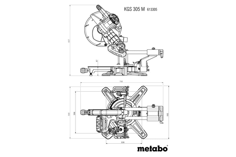 Metabo KGS 305 M (613305380) 240V Mitre Saw product image 9