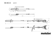 Metabo MA-MS 25 (601727850) Pole Pruner Attachment - Body Only product image 12