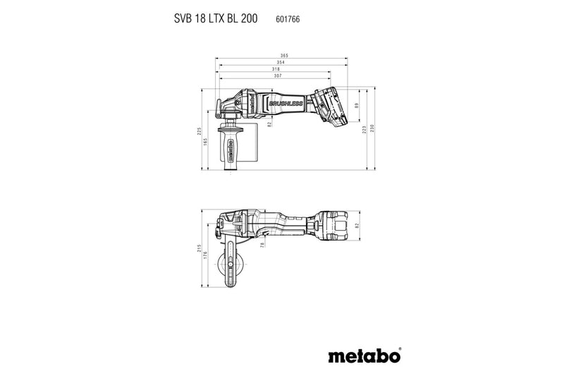 Metabo SVB 18 LTX BL 200 (601766840) 18V Brushless Cordless Burnishing Machine - Body Only product image 4