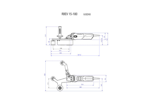 Metabo RBE 15-180 Set (602243500) 240V Tube Belt Sander product image 2