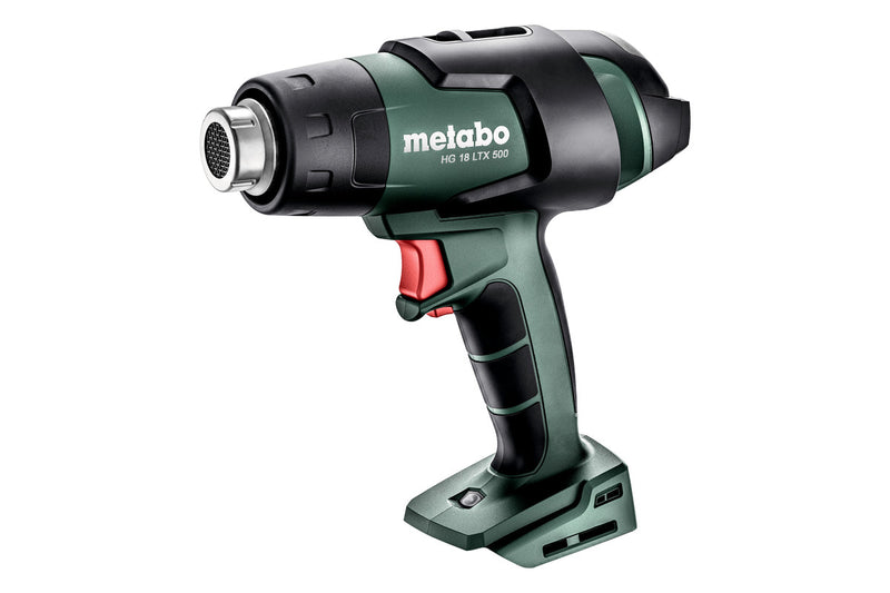 Metabo HG 18 LTX 500 Cordless Hot Air Gun – 18V, 300/500°C, 200/160 l/min | 610502840