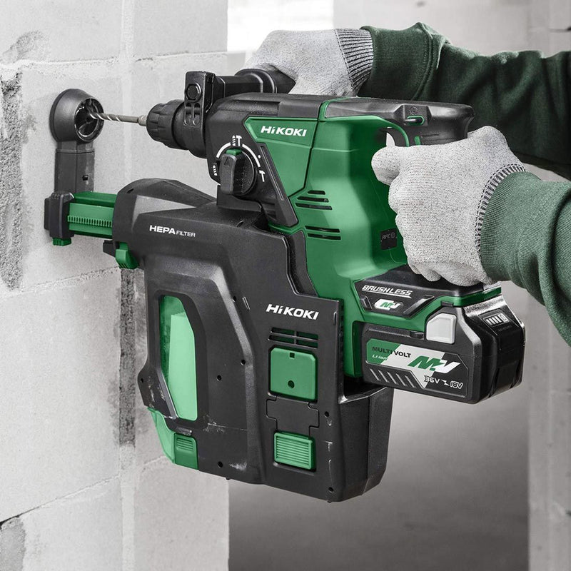 HiKOKI DH36DPB/J3Z 36V Multi-Volt Cordless SDS-Plus Hammer Drill Brushless (With Dust Extraction) - Bare Unit