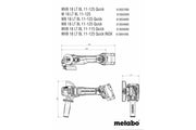 Metabo WVB 18 LT BL 11-125 Quick Inox (613091850) 18V Brushless Cordless Angle Grinder - Body Only product image 5