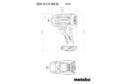 Metabo SSW 18 LTX 800 BL (602403840) 18V Brushless Cordless Impact Wrench - Body Only product image 6
