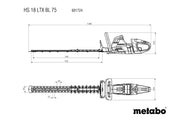Metabo HS 18 LTX BL 75 (601724850) 18V Brushless Cordless Hedge Trimmer - Body Only product image 12