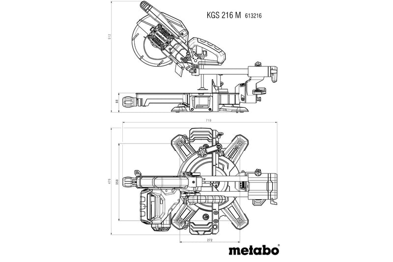 Metabo KGS 216 M (613216380) 240V Mitre Saw product image 12
