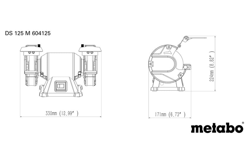 Metabo DS 125 M (604125000) 240V Bench Grinder product image 4