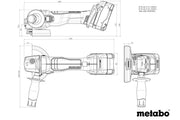 Metabo W 18 L BL 9-125 (602374840) 18V Brushless Cordless Angle Grinder - Body Only product image 7