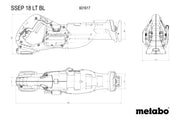 Metabo SSEP 18 LT BL (601617840) 18V Brushless Cordless Reciprocating Saw - Body Only product image 6
