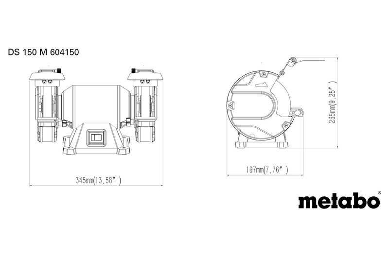 Metabo DS 150 M (604150000) 240V Bench Grinder product image 4
