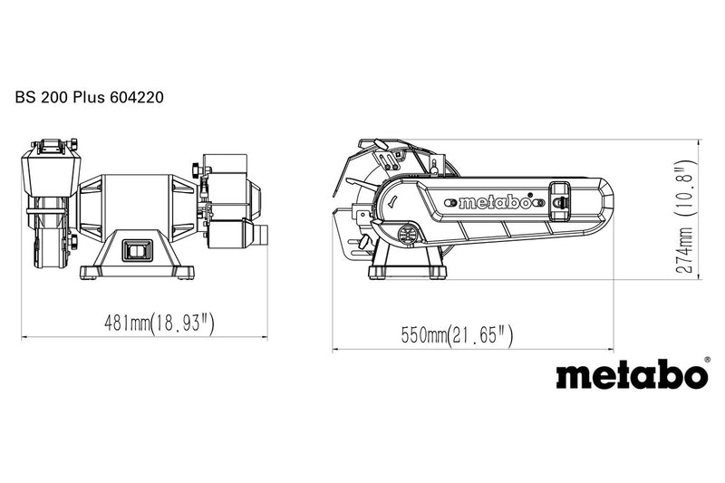 Metabo BS 200 Plus (604220000) 240V Bench Grinder product image 9