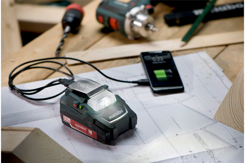 Metabo PA 14.4-18 LED-USB (600288000) 18V Cordless Power Adapter - Body Only product image 2