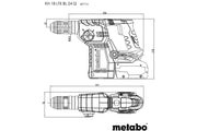 Metabo KH 18 LTX BL 24 Q Set ISA (601714900) 18V Brushless Cordless SDS-Plus Hammer - Body Only product image 6