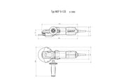 Metabo WEF 9-125 Quick (613060390) 110V Flat-head Angle Grinder product image 8