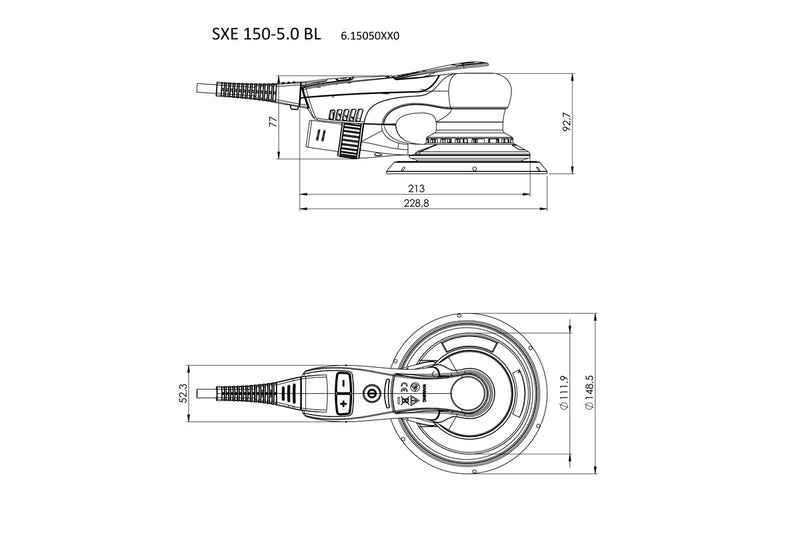 Metabo SXE 150-5.0 BL (615050380) 240V Brushless Random Orbital Sander product image 4