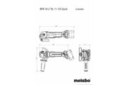 Metabo WPB 18 LT BL 11-125 Quick (613059840) 18V Brushless Cordless Angle Grinder - Body Only product image 10