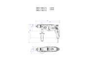 Metabo SBEV 1100-2 S (600784610) 110V Impact Drill product image 8