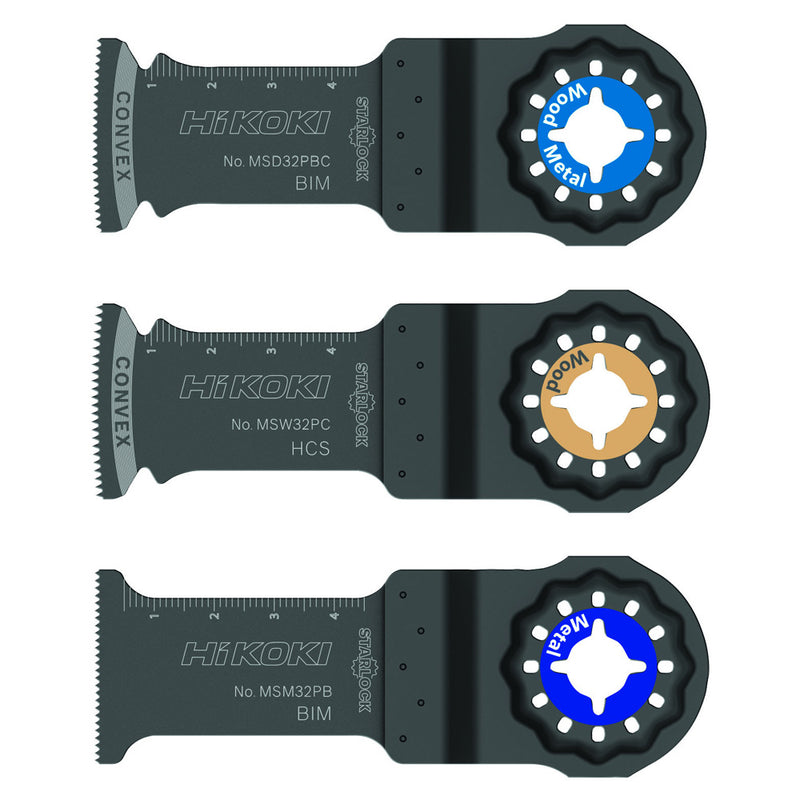 HiKOKI 782793 Multi Tool Blade Set - Pack of 3