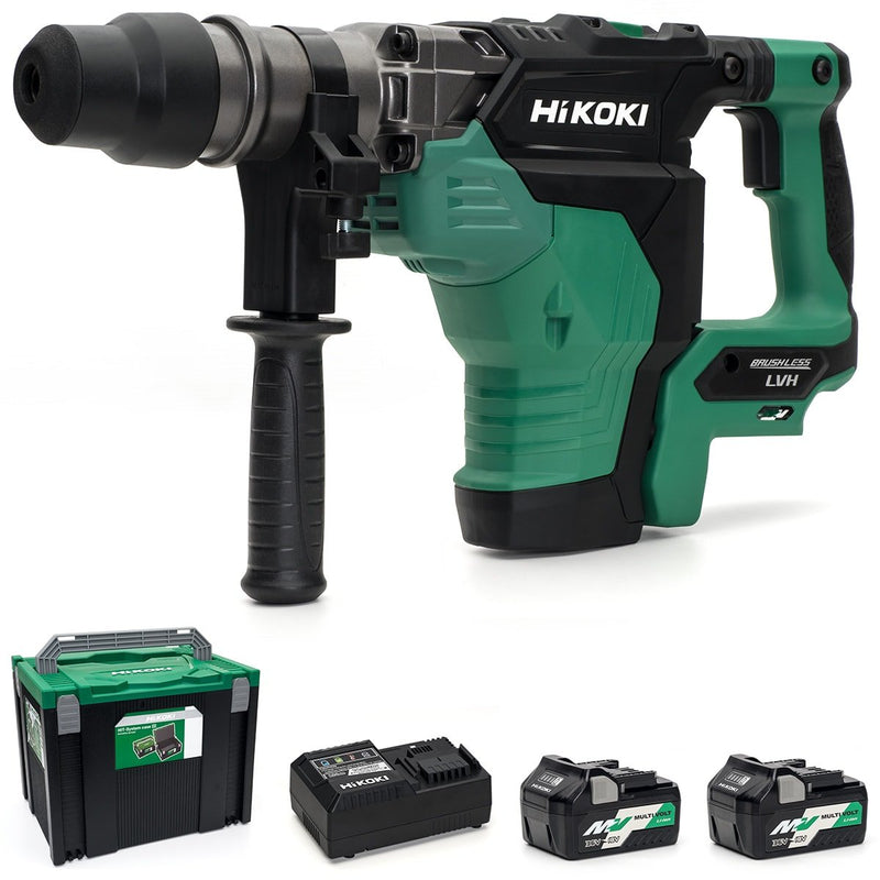 HiKOKI DH36DMA/JGZ MultiVolt Brushless SDS-Max Hammer Drill - 8.0Ah Kit - DH36DMA/JGZ